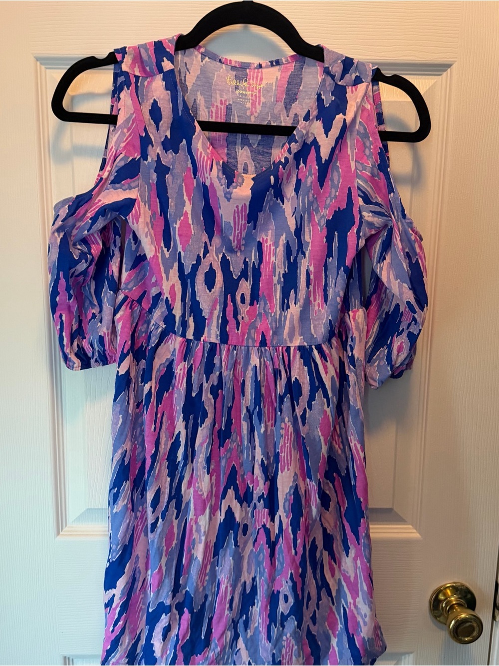 Lilly Pulitzer cold shoulder dress Amethyst One Too Many